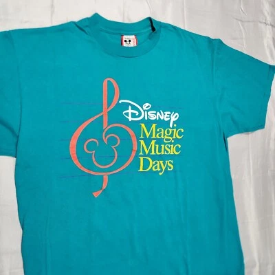 Camiseta De Colección Disney Unisex Talla Única Hecha en EE. UU. Magic Music Days Años 90 Mickey Y2K Foto 1 de 4