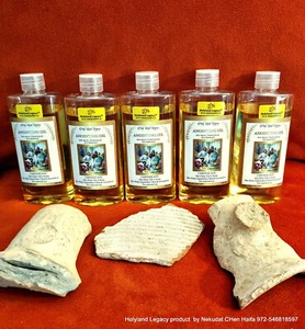 Lot 5 huile d'onction Israël encens, myrrhe Jeursalem oil 250 ml, 8,45 oz - Picture 1 of 4