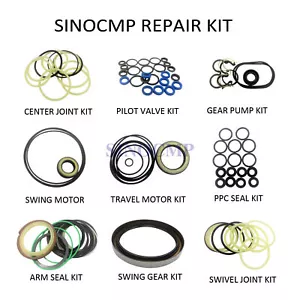 SH200 Kit guarnizione cilindro secchio braccio braccio per guarnizione riparazione escavatore Sumitomo - Foto 1 di 13