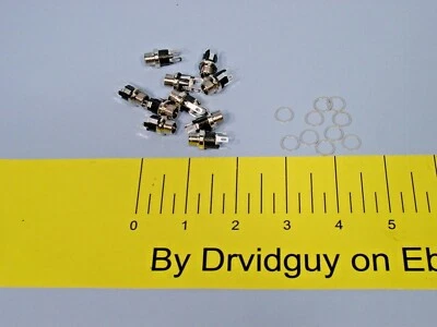 QTY 10 Switchcraft 722A Straight DC Power Jacks; Solder Lug; Panel Mount; 12VDC - Image 1 of 4