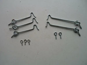 Paquete de 3 x 3"" o 2 x 4"" puerta/cabina ligera. Gancho de puerta y ojo galvanizado - Imagen 1 de 11