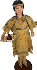 Tasime Native American 9" Doll International Porcelain Traditional Dress Sioux