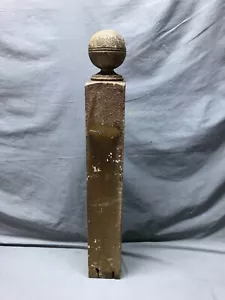 Antique VTG Hardwood Interior Ball Top Finial Staircase Post 5x34 Old 1732-24B - Picture 1 of 16