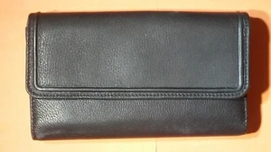 Black Zip Clutch Purse Essentials by Rolfs - Picture 1 of 14