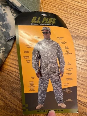 Rothco 5765 Digital Camouflage ACU Army Combat Uniform Shirt Size Medium NWT - Image 1 of 4