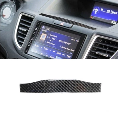 For Honda CR-V Carbon Fiber Interior Top Of Navigation Systerm Strip Cover Trim - Image 1 of 4