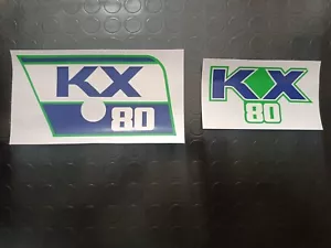 kawasaki KX 80 1988 Fuel Tank & Shroud Decals Set - Stickers Kit - Graphics KX80 - Picture 1 of 5