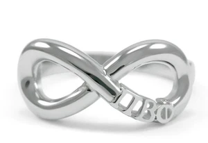 Anillo infinito de plata esterlina Pi Beta Phi Sorority/regalos de hermandad/¡Nuevo!** - Imagen 1 de 2