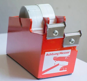 Tesa 6090 professioneller Abroller 3kg schwer Stahl einbrennlackiert 2 Rollen - Bild 1 von 7