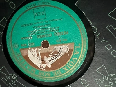 JEAN SABLON PEDRO GOMEZ CHANSON DE PARIS  78 RPM HMV FRANCE SG 204 - Image 1 of 2