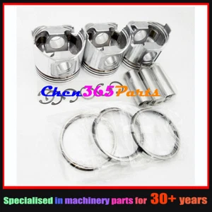 New 3 pcs Higher Quality Piston kit & Ring STD For Yanmar 3TNV88 3TNV88C Engine - Picture 1 of 3