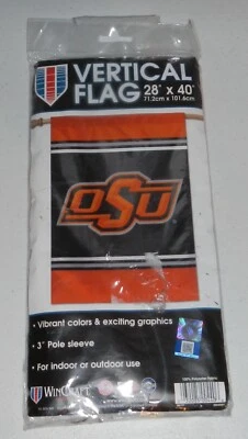 Oklahoma State University OSU Cowboys 28x40 Vertical Flag Banner by WinCraft - Image 1 of 4