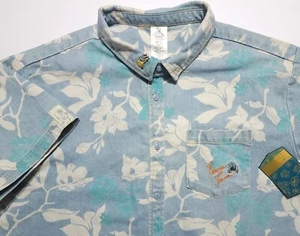 NWT Disney Princess Tiana Embroidered Heavyweight Denim Floral Unisex 2XL Shirt - Picture 1 of 7