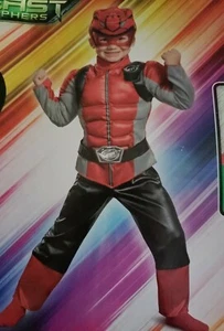 Disfraz Rojo Power Ranger Bestia Morpher Niño Pequeño Niños Músculo Halloween Disfraz 2T - Imagen 1 de 4