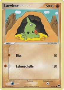 Pokemon EX Dragon Frontiers 51/101 - Larvitar Deutsch - Bild 1 von 1