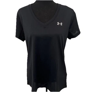 Camiseta Under Armour para mujer pequeña negra manga corta logotipo - Imagen 1 de 12
