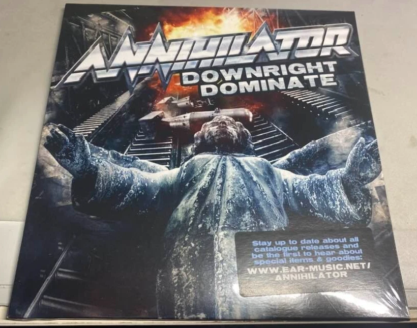 ANNIHILATOR - ´´DOWNRIGHT DOMINATE´´ - RARE SPEED METAL   7´´ CLEAR VINYL - Bild 1 von 2