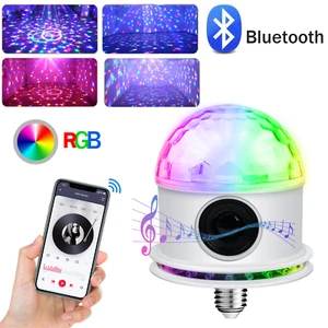 LED Escenario Disco Fiesta Luz DJ Bola Bombilla Baile Lámpara Estroboscópica con Altavoz Bluetooth - Imagen 1 de 12
