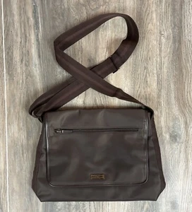 GIVENCY PARFUME UNISEX MARRÓN LONA MENSAJERO  BOLSO TOTE USADO EN EXCELENTE CONDICIÓN - Imagen 1 de 10