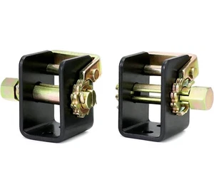 1 Left+1 Right 2" Tow Dolly Lashing Winch Truck Rack Ratchet Tie Down Binder - Picture 1 of 6