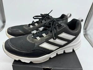 Adidas Speed Trainer 5 Low Top Athletic Shoes Men's Black Leather Sneakers - 12 - Picture 1 of 7