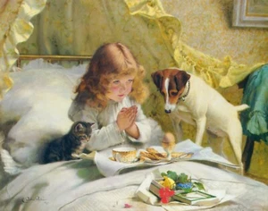 Impresión o lienzo - Suspense de Charles Burton Barber - Imagen 1 de 1