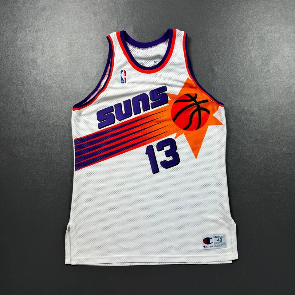 Camiseta deportiva 100 % auténtica Steve Nash vintage Champion Phoenix Suns 48 XL corte profesional Foto 1 de 4