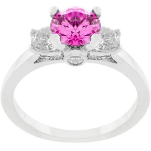 Mini Pink Ice Triplet Ring - Picture 1 of 2