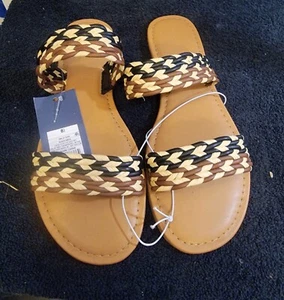 Universal Thread Damen Slipper Mehrfarbig Sandalen Gr. 8,5 - Bild 1 von 5
