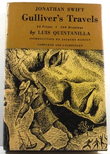 Gulliver's Travels by Jonathan Swift Illust Luis Quintanilla vintage book HC DJ - Picture 1 of 21