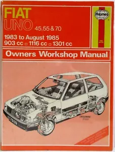Haynes - Fiat Uno 45 ,55 & 70/1983 a Ago 1985 Propietario Manual de Taller Usado - Imagen 1 de 7
