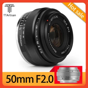 TTartisan 50mm F2.0 Full Frame Manual Focus Lens for E/X/M43/EOS-M/RF/Z/L Mount - Picture 1 of 6