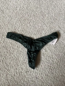 VICTORIA'S SECRET VERY SEXY High Waist Strappy Back Thong Panty Medium Green - Picture 1 of 5