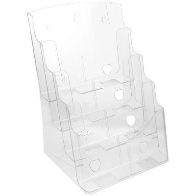 Organizer da tavolo portariviste in acrilico trasparente a strati A4 - Immagine 1 di 4