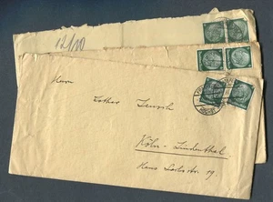 Deutsches Reich 2.WK : 3 Langbriefe mit Hindenburgmarken von 1935 und 1936 - u - Bild 1 von 4