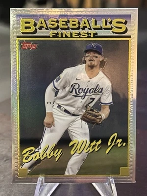 Bobby Witt Jr 2024 Topps Baseball’s Finest Chrome Refractor - Image 1 of 2