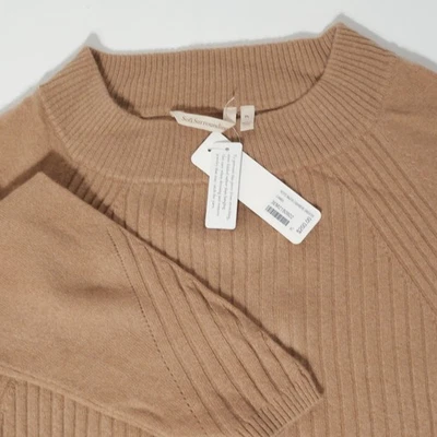 Suéter túnica pulóver camel Soft Surroundings 100 % cachemir PL Nazca nuevo $200 Foto 1 de 4