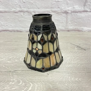 Small Tiffany Style Stained Glass Lamp Shade (5.75”x5”) - Picture 1 of 14