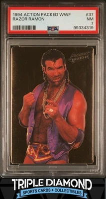 1994 Action Packed WWF #37 Gold Razor Ramon PSA 7 NM L93 - Image 1 of 2