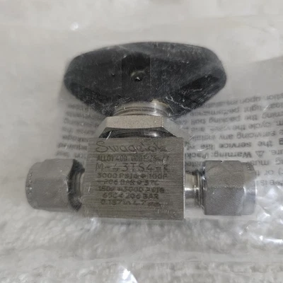 M-43TS4-K Swagelok Ball Valve 2 Way Inlet/Outlet 1/4" Tube OD Compression Monel - Image 1 of 4