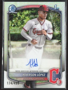 Refractor automático Bowman Chrome Hiverson López Bowman Chrome Prospects 2025/499 - Imagen 1 de 2