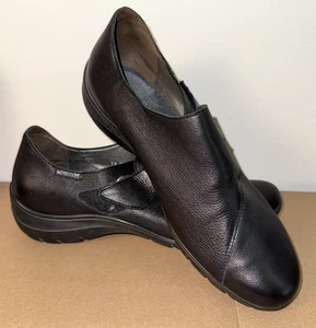 Mephisto Luce Women's Size 10 Shoes Black Leather Slip-on Comfort - Picture 1 of 7