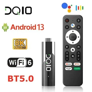 Android TV Stick Android 13 4 GB + 32 GB 8K Wi‑Fi 6 Voice Remote - Imagen 1 de 8