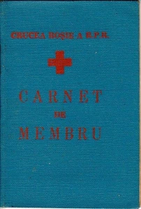 Romania, 1963, Red Cross Member Card RPR - Revenue Fiscal Stamps / Cinderellas - Picture 1 of 7