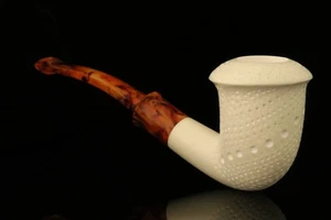 Designers Lattice Calabash Block Meerschaumpfeife mit bestücktem Koffer M1748 - Bild 1 von 7
