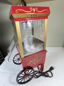 Old Fashioned Movie Time Popcorn Maker Vintage Style Home Theater Snack Machine - Picture 1 of 9
