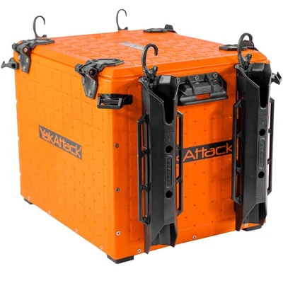 Yakattack Orange Kayak Fishing Crate 13X16 Compact With 4 Rod Holders - Image 1 of 4
