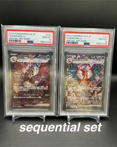 PSA 10 Charizard ex SAR 349/190 SV4a 134/108 SV3 Pokemon Card set Japanese JP - Picture 1 of 20