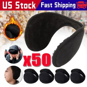 Ear Muffs Winter Ear warmers Fleece Earwarmer Men Women Behind the Head Band lot - Picture 1 of 12