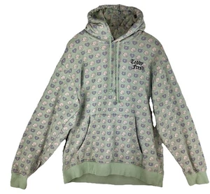 Teddy Fresh Herren Hoodie Teddybär Köpfe All Over Print Pullover Gr. XL grün - Bild 1 von 10